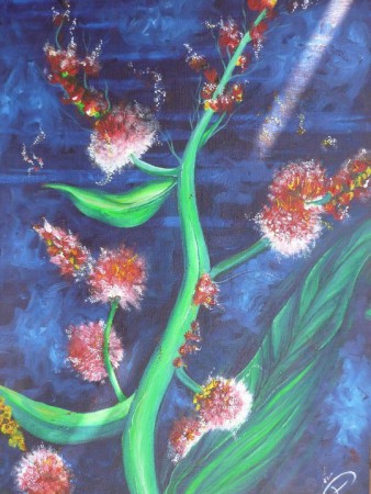 "Plante imaginaire, non comestible" // 75 cm x 60 cm // Acrylique sur carton entoilé